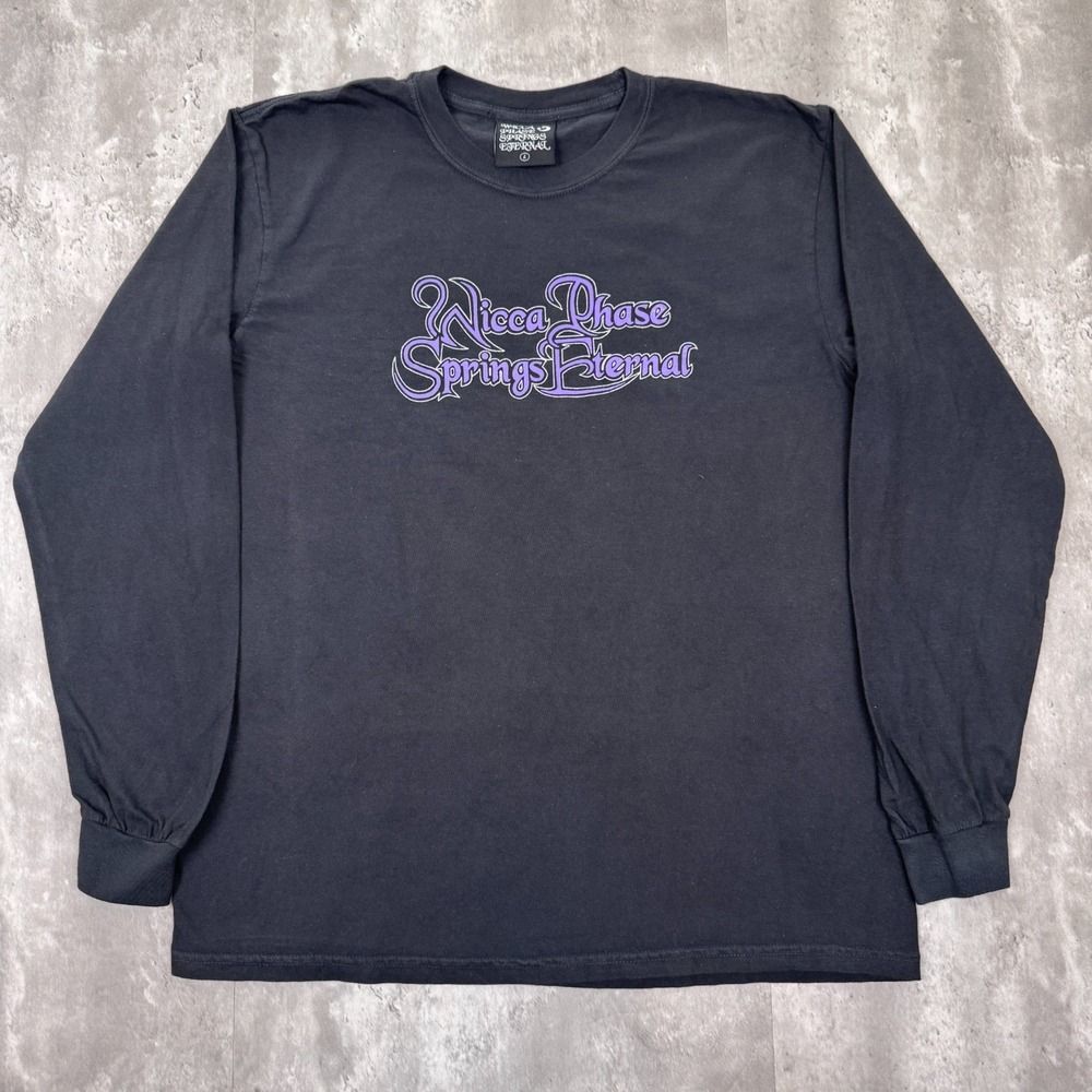 Wicca Phase Springs Eternal T-Shirt Mens L Gothboiclique GBC Long Sleeve Rap
